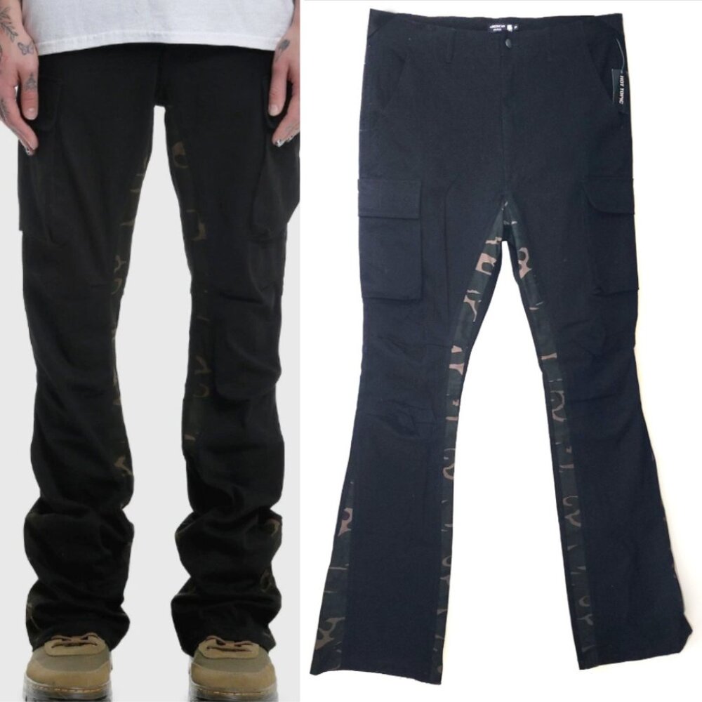 AMERICAN STITCH Men's Black Cargo Pants 34W x 32L